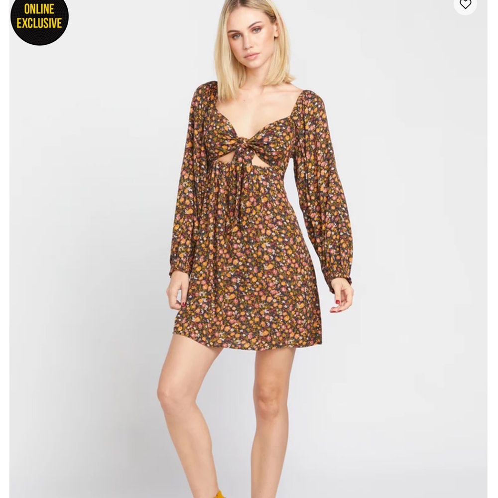 VOLCOM Blossom Binge Womens Mini Dress